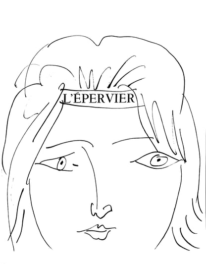 Pablo Picasso, L'Pervier, Visage De Femme (Cramer 84; Johnson/S. 77), 40 Dessins De Picasso En