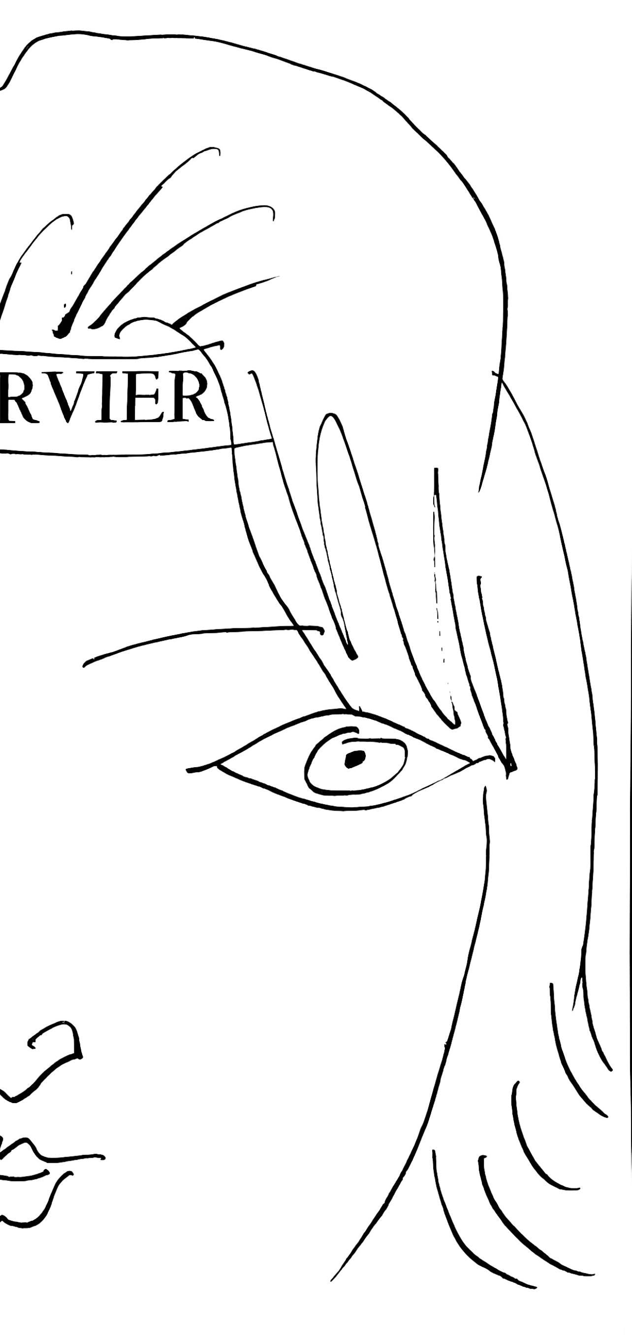 Pablo Picasso, L'Pervier, Visage De Femme (Cramer 84; Johnson/S. 77), 40 Dessins De Picasso En