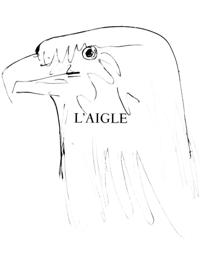 Pablo Picasso, L'Aigle (Cramer 84; Johnson/Stein 77), 40 Dessins De Picasso En Marge Du Buffon,