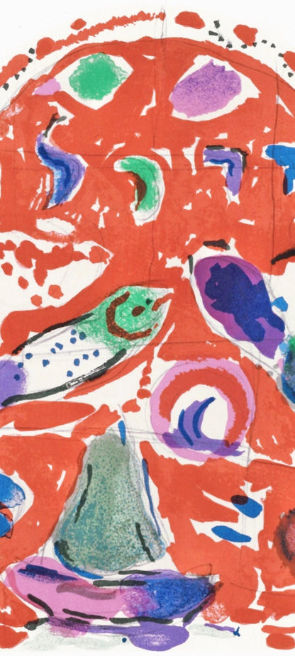 Marc Chagall, Tribe Of Simeon, The Jerusalem Windows, Lithograph