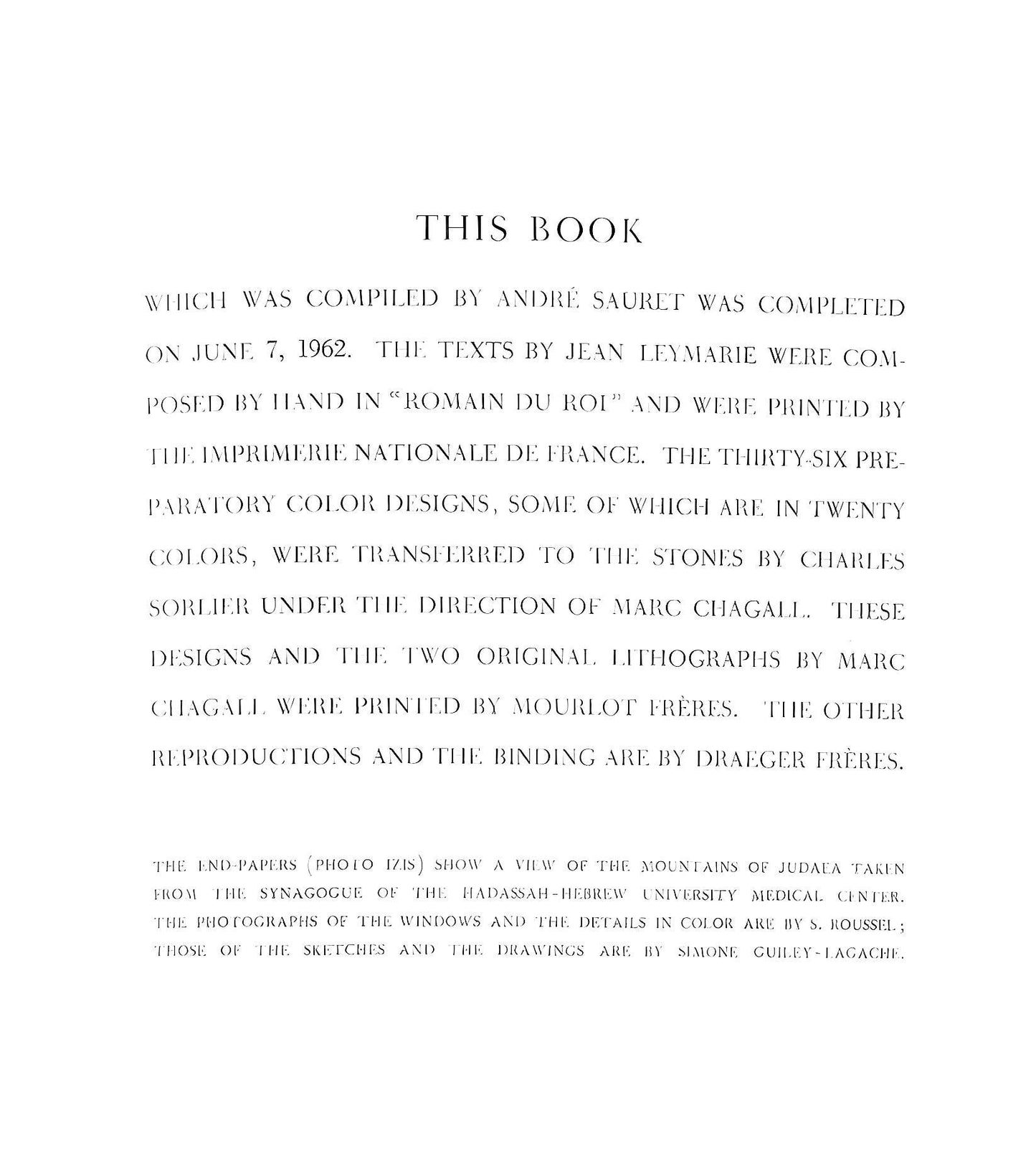 Marc Chagall, Tribe Of Dan, Jerusalem Windows, Lithograph