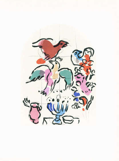 Marc Chagall, Tribe Of Asher, Jerusalem Windows, Lithograph