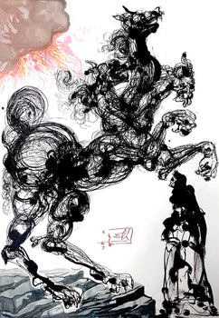 Salvador Dali, Hlle Vi (Michler/Lpsinger 1039-1138; Field 189-200), Die Gttliche Komdie, Signed,