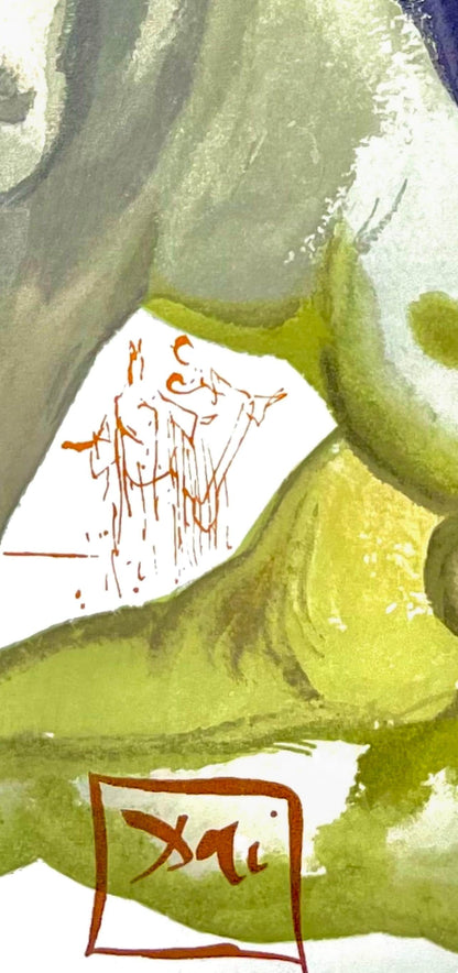 Salvador Dali, Hlle Xii (Michler/Lpsinger 1039-1138; Field 189-200), Die Gttliche Komdie, Signed,