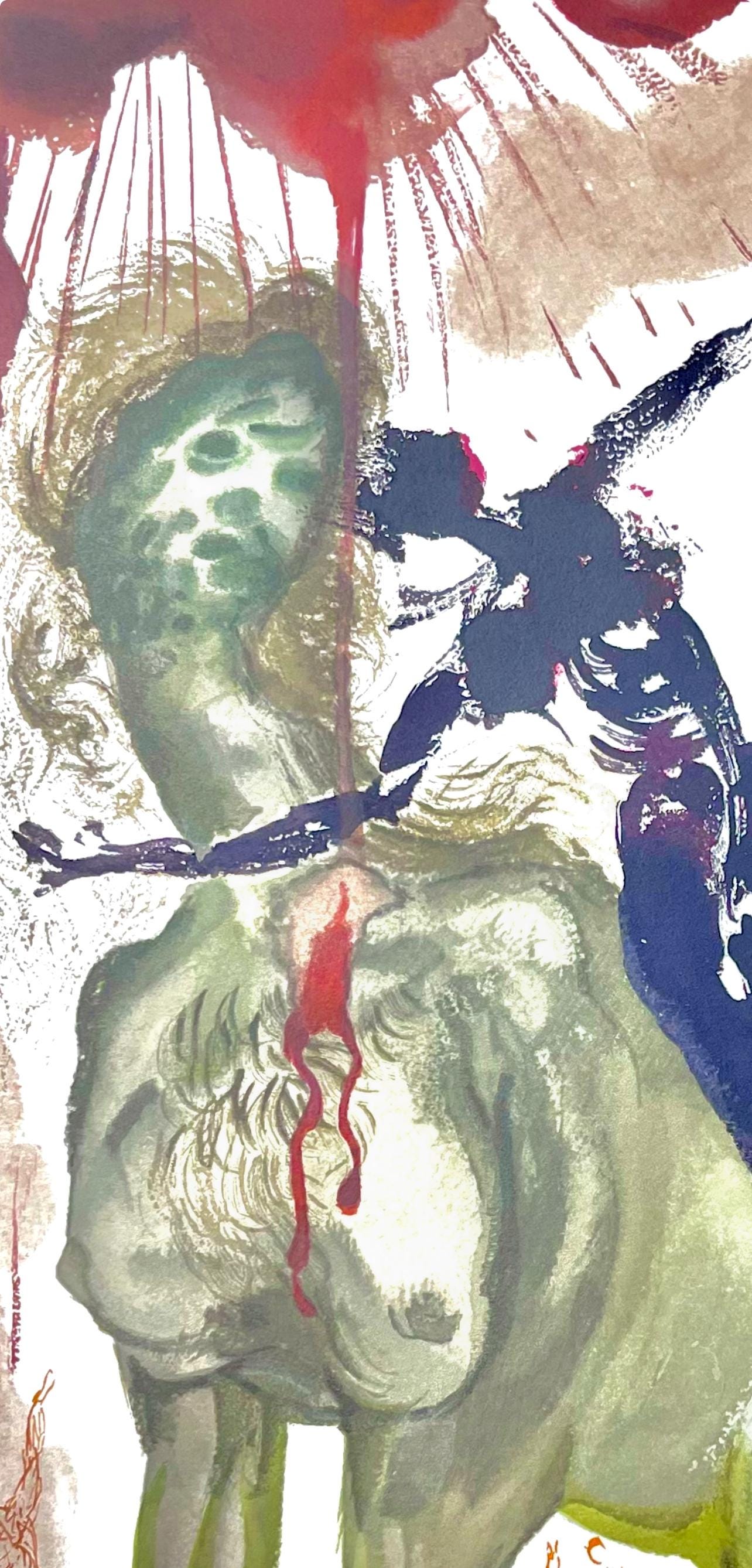 Salvador Dali, Hlle Xii (Michler/Lpsinger 1039-1138; Field 189-200), Die Gttliche Komdie, Signed,