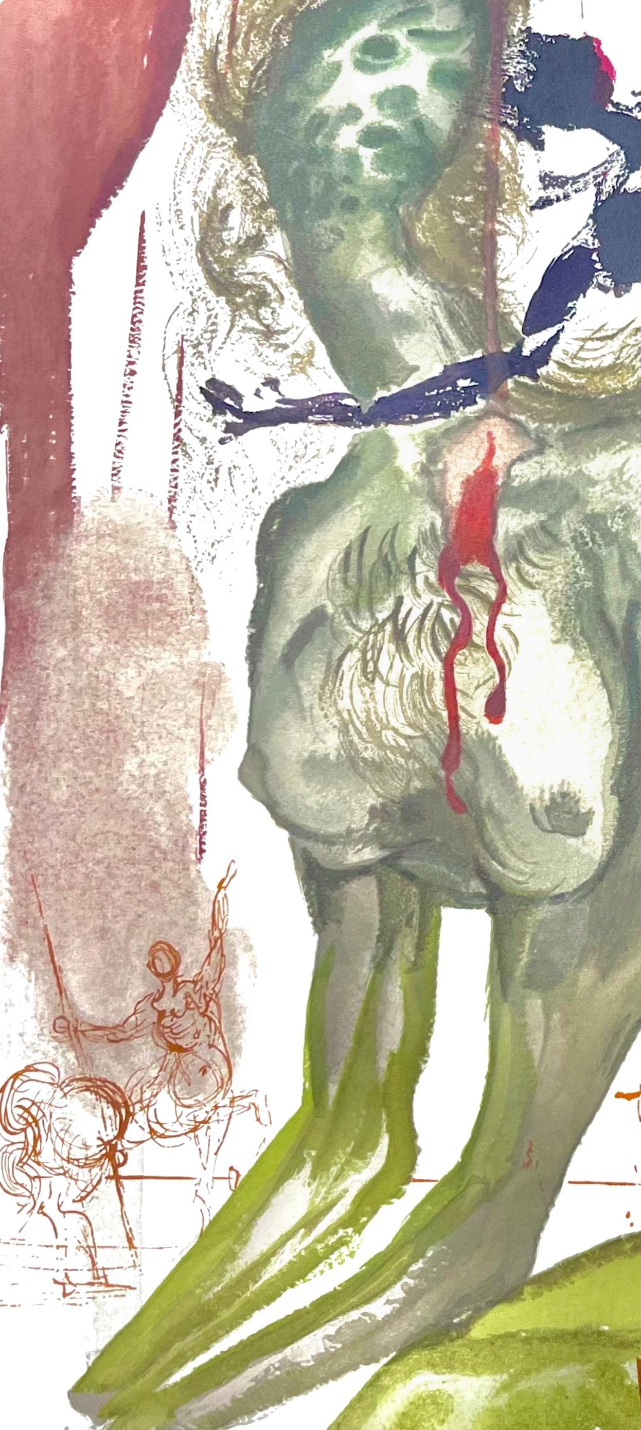 Salvador Dali, Hlle Xii (Michler/Lpsinger 1039-1138; Field 189-200), Die Gttliche Komdie, Signed,