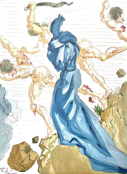 Salvador Dali, Hlle Xv (Michler/Lpsinger 1039-1138; Field 189-200), Die Gttliche Komdie, Signed,
