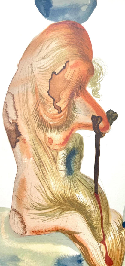 Salvador Dali, Hlle Xviii (Michler/Lpsinger 1039-1138; Field 189-200), Die Gttliche Komdie, Signed,