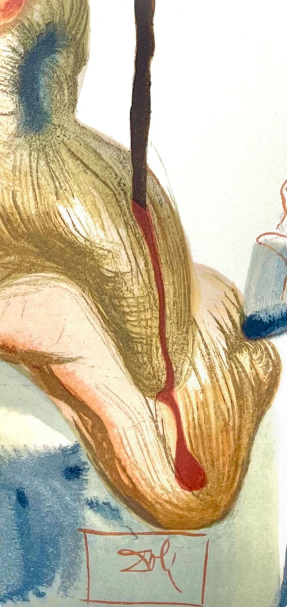 Salvador Dali, Hlle Xviii (Michler/Lpsinger 1039-1138; Field 189-200), Die Gttliche Komdie, Signed,