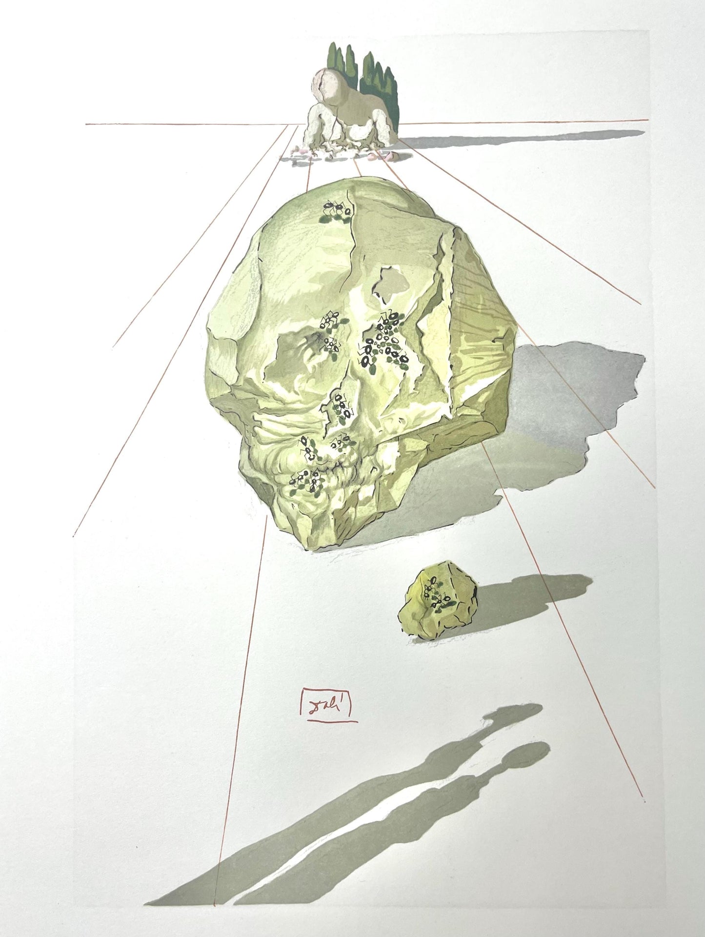 Salvador Dali, Hlle Xxiii (Michler/Lpsinger 1039-1138; Field 189-200), Die Gttliche Komdie, Signed,