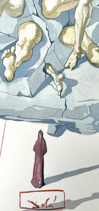 Salvador Dali, Hlle Xxvi (Michler/Lpsinger 1039-1138; Field 189-200), Die Gttliche Komdie, Signed,