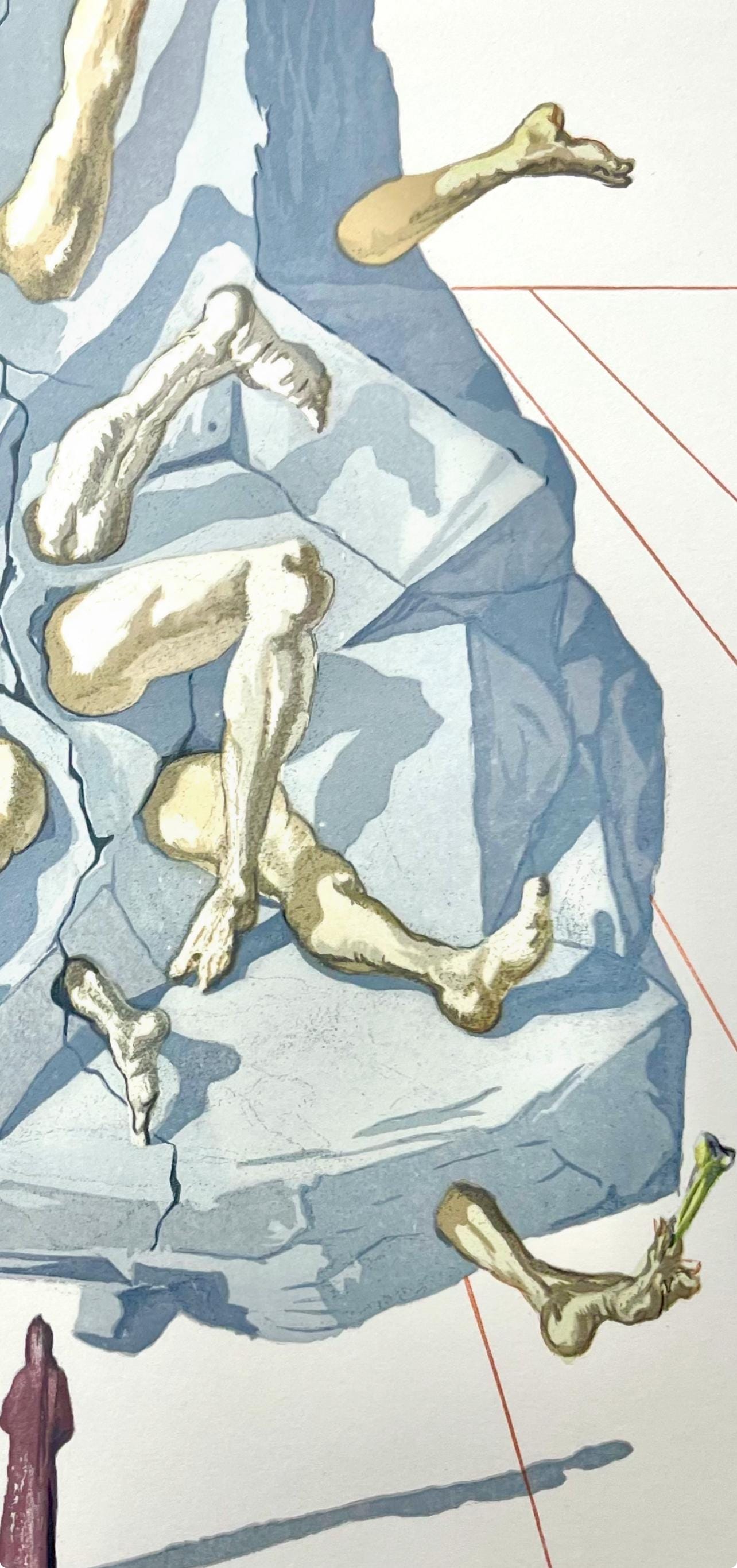 Salvador Dali, Hlle Xxvi (Michler/Lpsinger 1039-1138; Field 189-200), Die Gttliche Komdie, Signed,