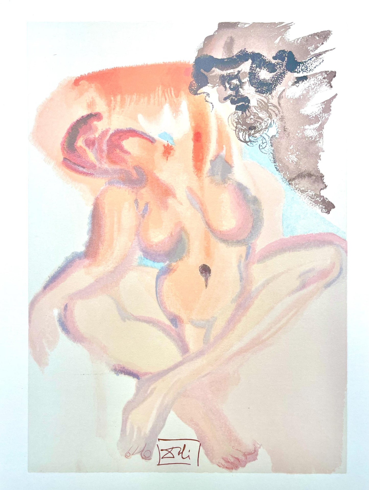 Salvador Dali, Fegefeuer Iii (Michler/Lpsinger 1039-1138; Field 189-200), Die Gttliche Komdie,