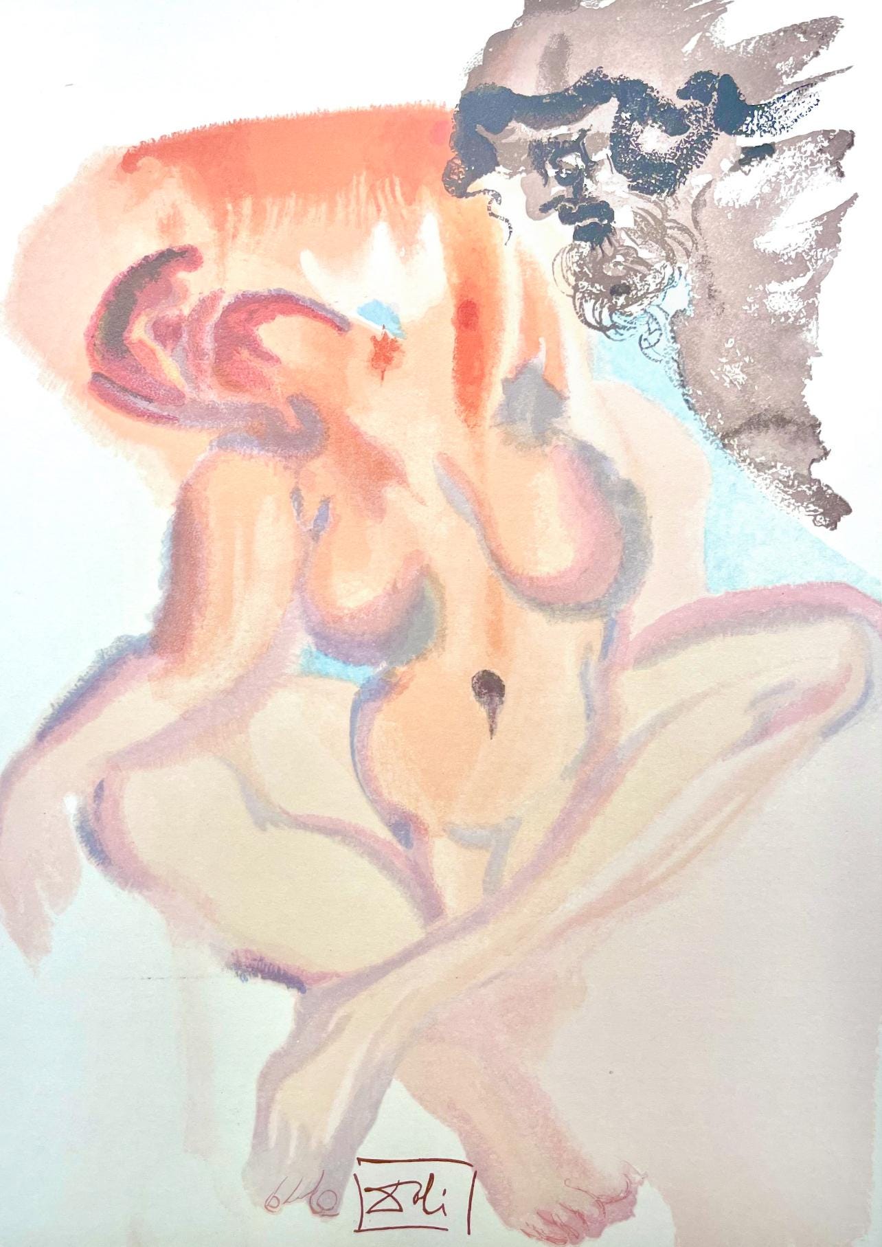 Salvador Dali, Fegefeuer Iii (Michler/Lpsinger 1039-1138; Field 189-200), Die Gttliche Komdie,