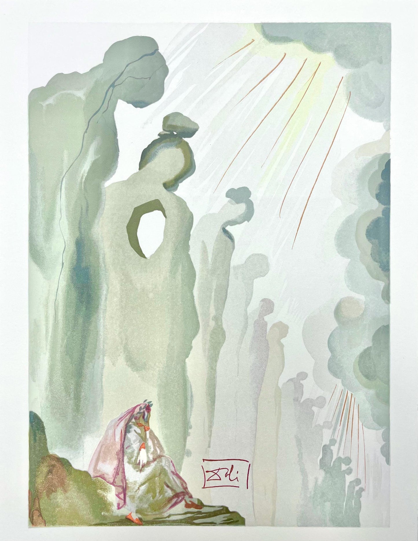 Salvador Dali, Fegefeuer Xiii (Michler/Lpsinger 1039-1138; Field 189-200), Die Gttliche Komdie,