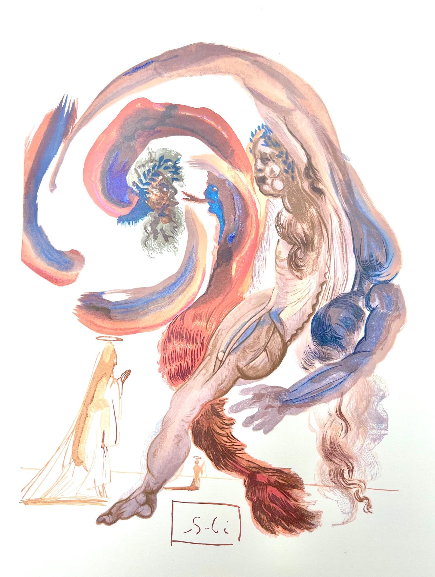 Salvador Dali, Fegefeuer Xviii (Michler/Lpsinger 1039-1138; Field 189-200), Die Gttliche Komdie,