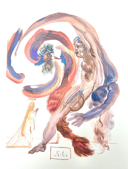 Salvador Dali, Fegefeuer Xviii (Michler/Lpsinger 1039-1138; Field 189-200), Die Gttliche Komdie,