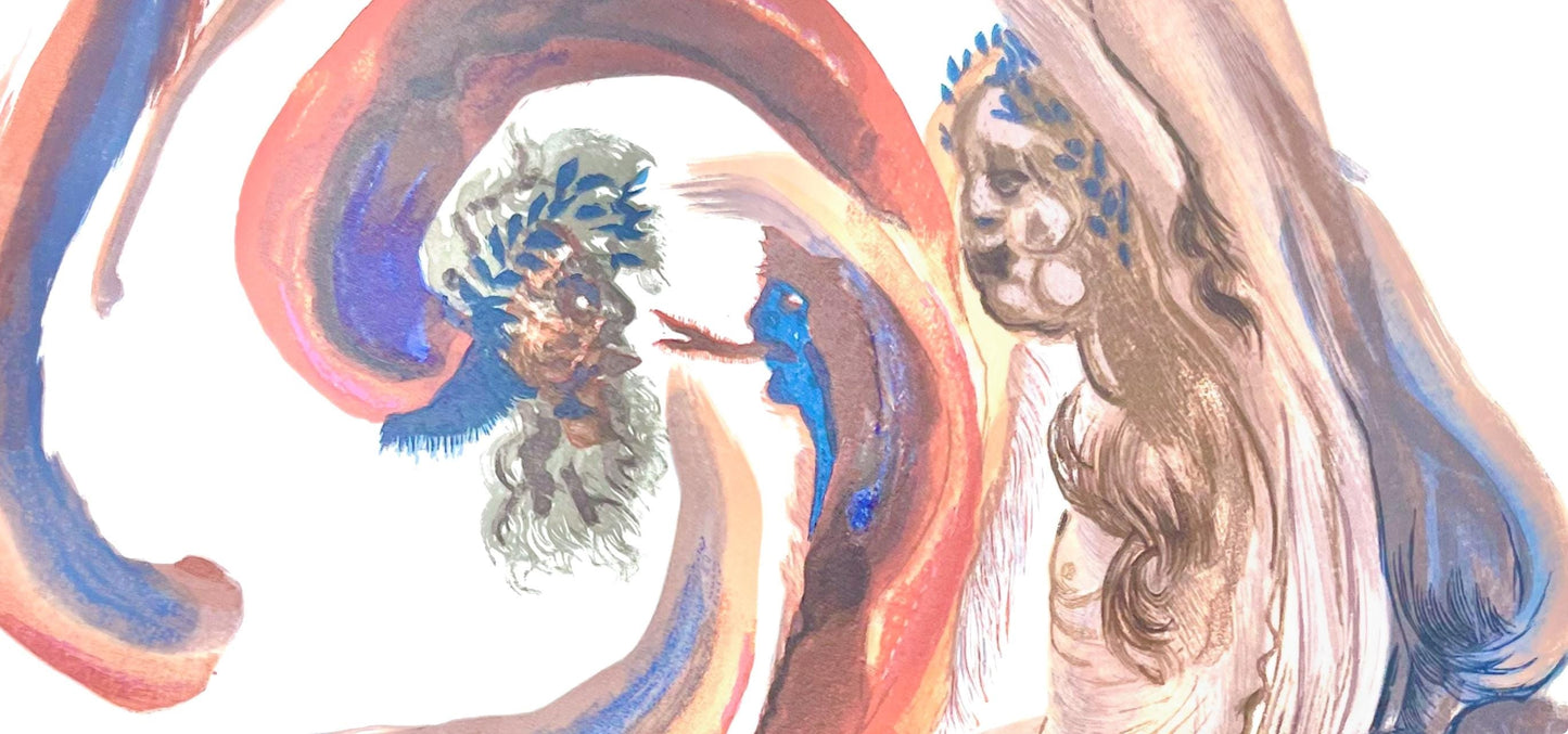 Salvador Dali, Fegefeuer Xviii (Michler/Lpsinger 1039-1138; Field 189-200), Die Gttliche Komdie,