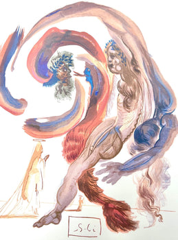 Salvador Dali, Fegefeuer Xviii (Michler/Lpsinger 1039-1138; Field 189-200), Die Gttliche Komdie,