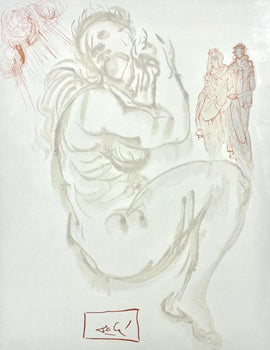 Salvador Dali, Fegefeuer Xix (Michler/Lpsinger 1039-1138; Field 189-200), Die Gttliche Komdie,