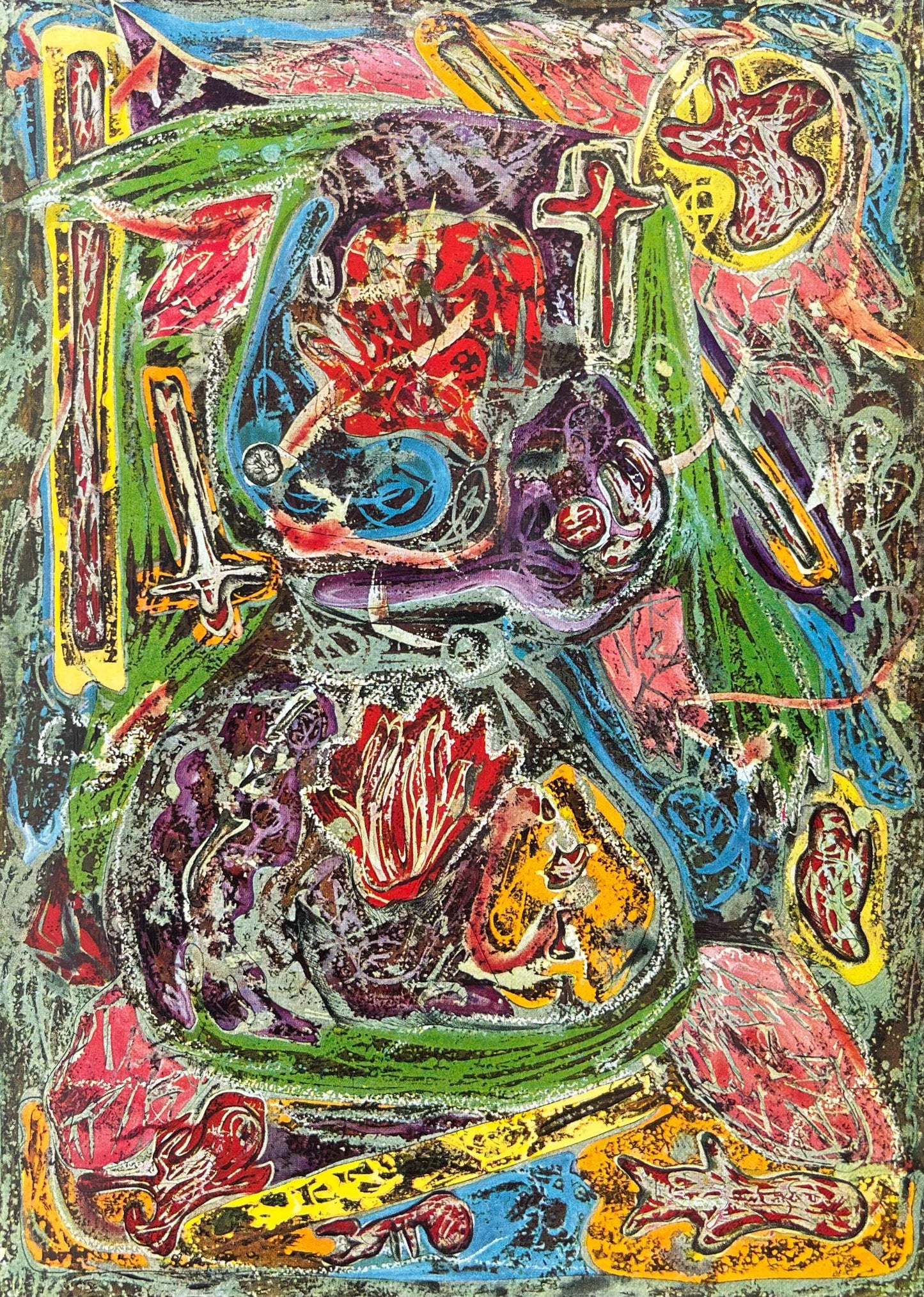 Alfonso Ossorio, Composition, Peintures Initiatiques D'Alfonso Ossorio, Collotype