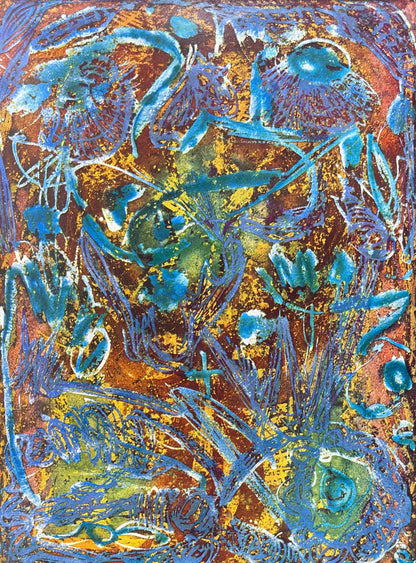 Collotype - Alfonso Ossorio - Composition - Peintures initiatiques d'Alfonso Ossorio