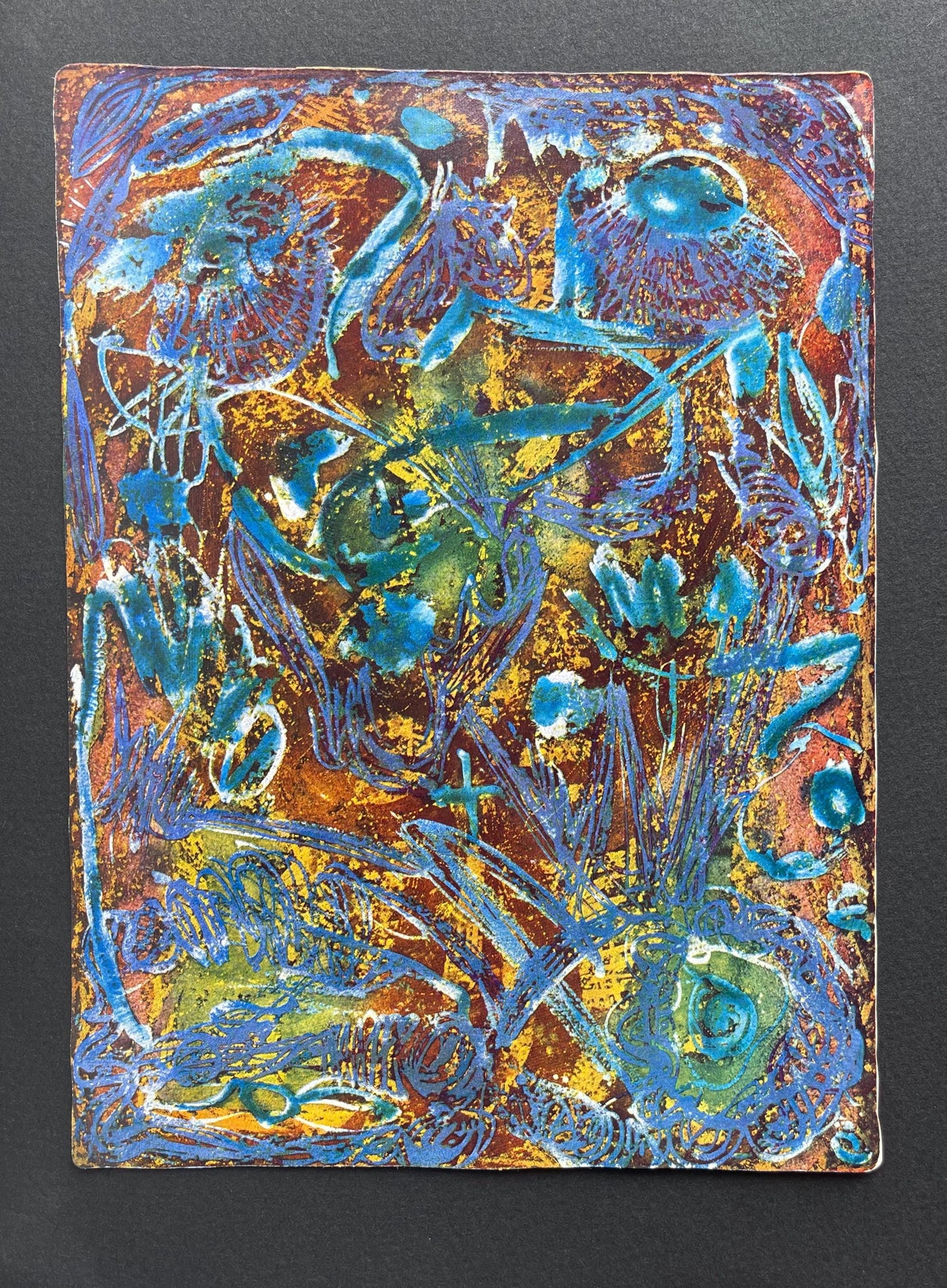 Collotype - Alfonso Ossorio - Composition - Peintures initiatiques d'Alfonso Ossorio