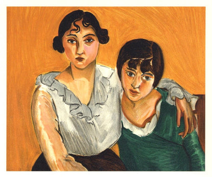 Henri Matisse, Les Deux Soeurs, Portraits Par Henri Matisse, Lithograph