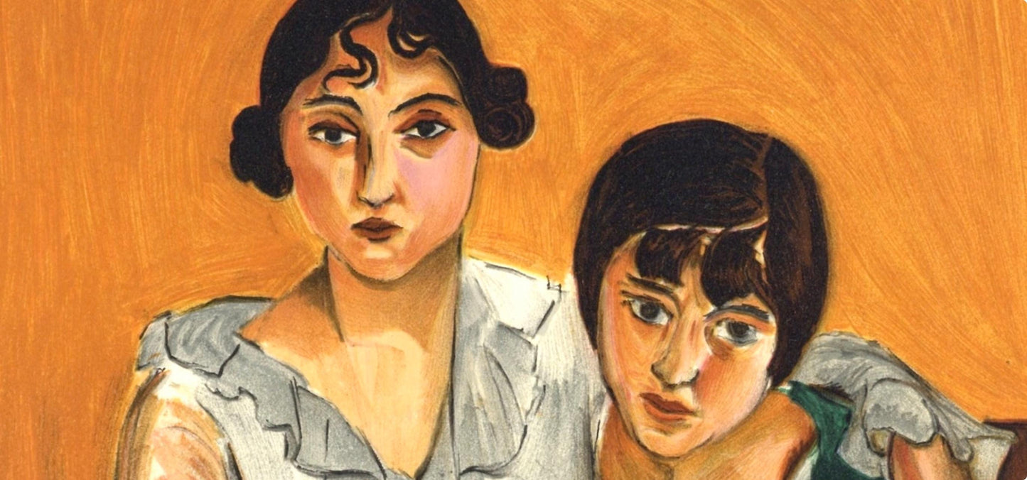 Henri Matisse, Les Deux Soeurs, Portraits Par Henri Matisse, Lithograph