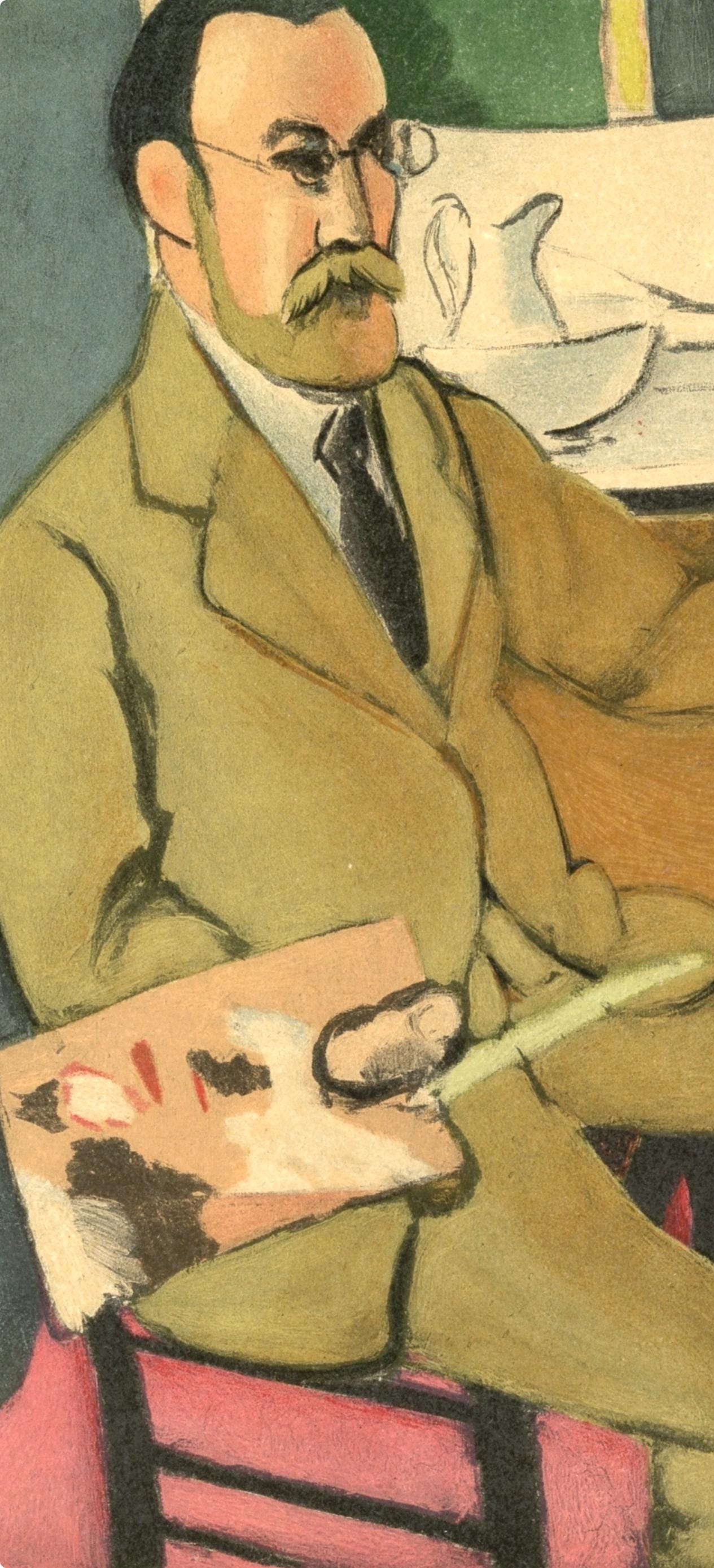 Henri Matisse, Portrait De Lartiste, Portraits Par Henri Matisse, Lithograph