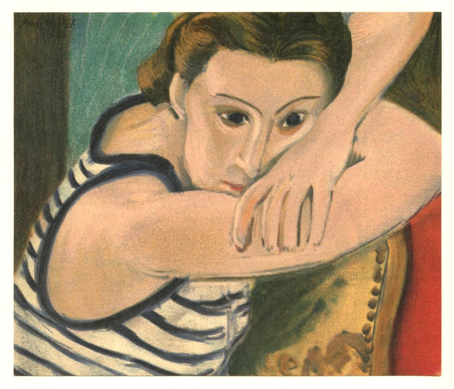 Henri Matisse, Madame L.D. Les Yeux Bleus, Portraits Par Henri Matisse, Lithograph