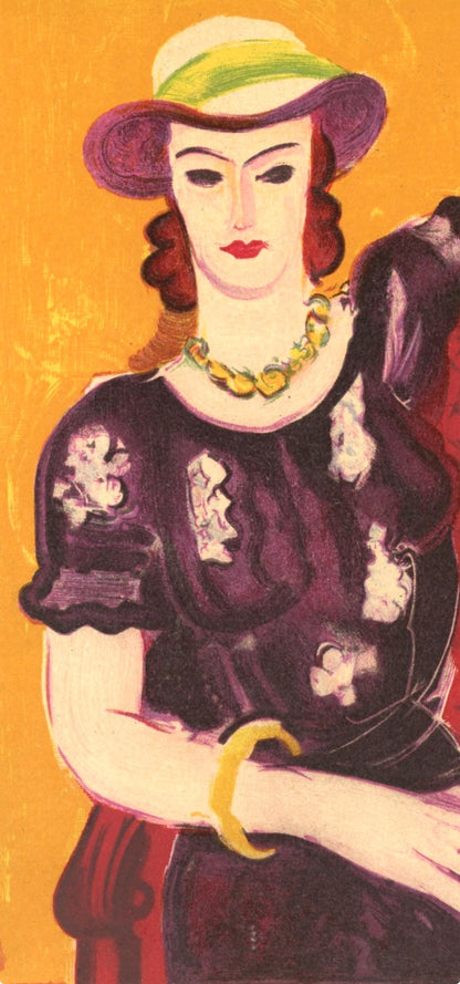 Henri Matisse, Femme La Chaise Rouge, Portraits Par Henri Matisse, Lithograph