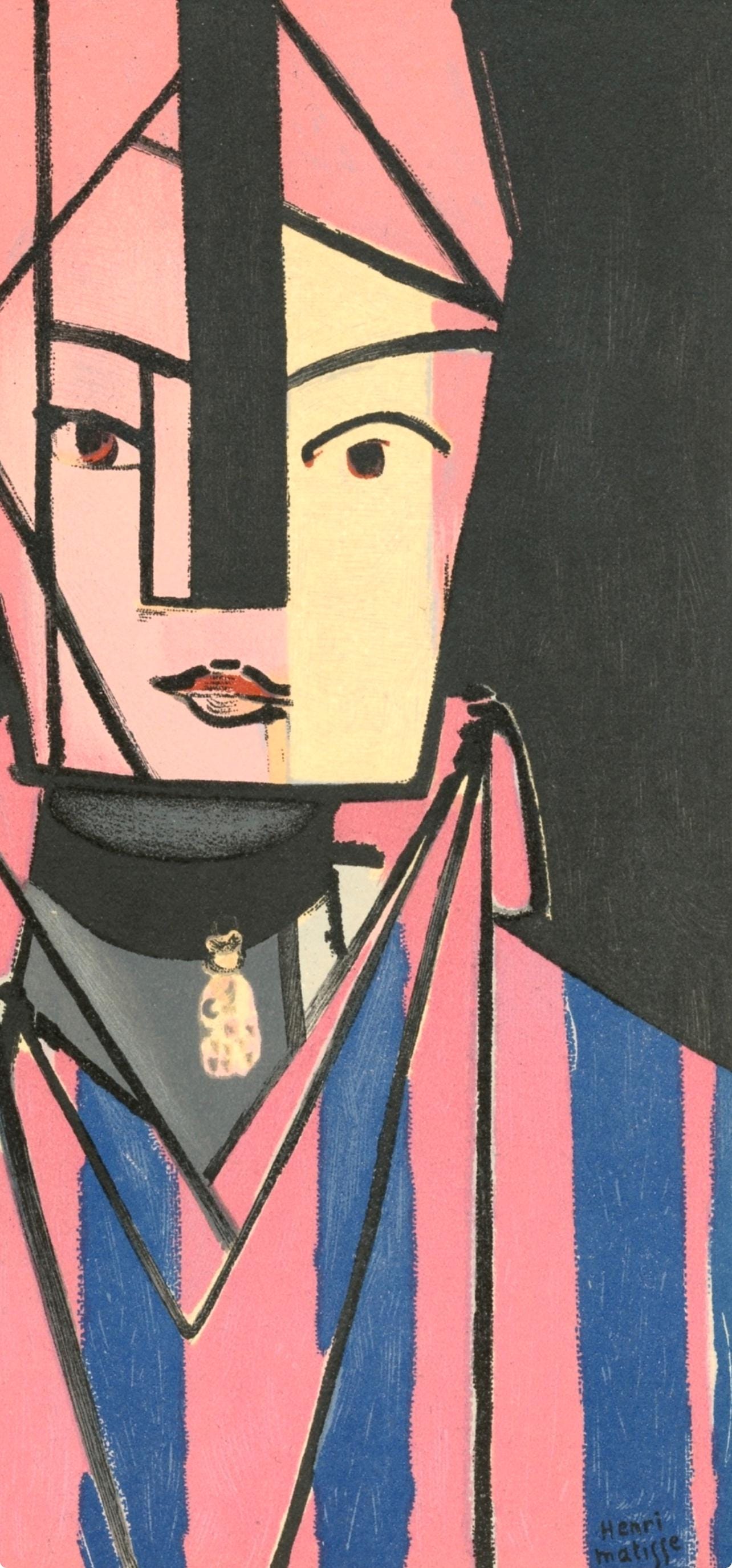 Henri Matisse, Tte Blanche Et Rose, Portraits Par Henri Matisse, Lithograph