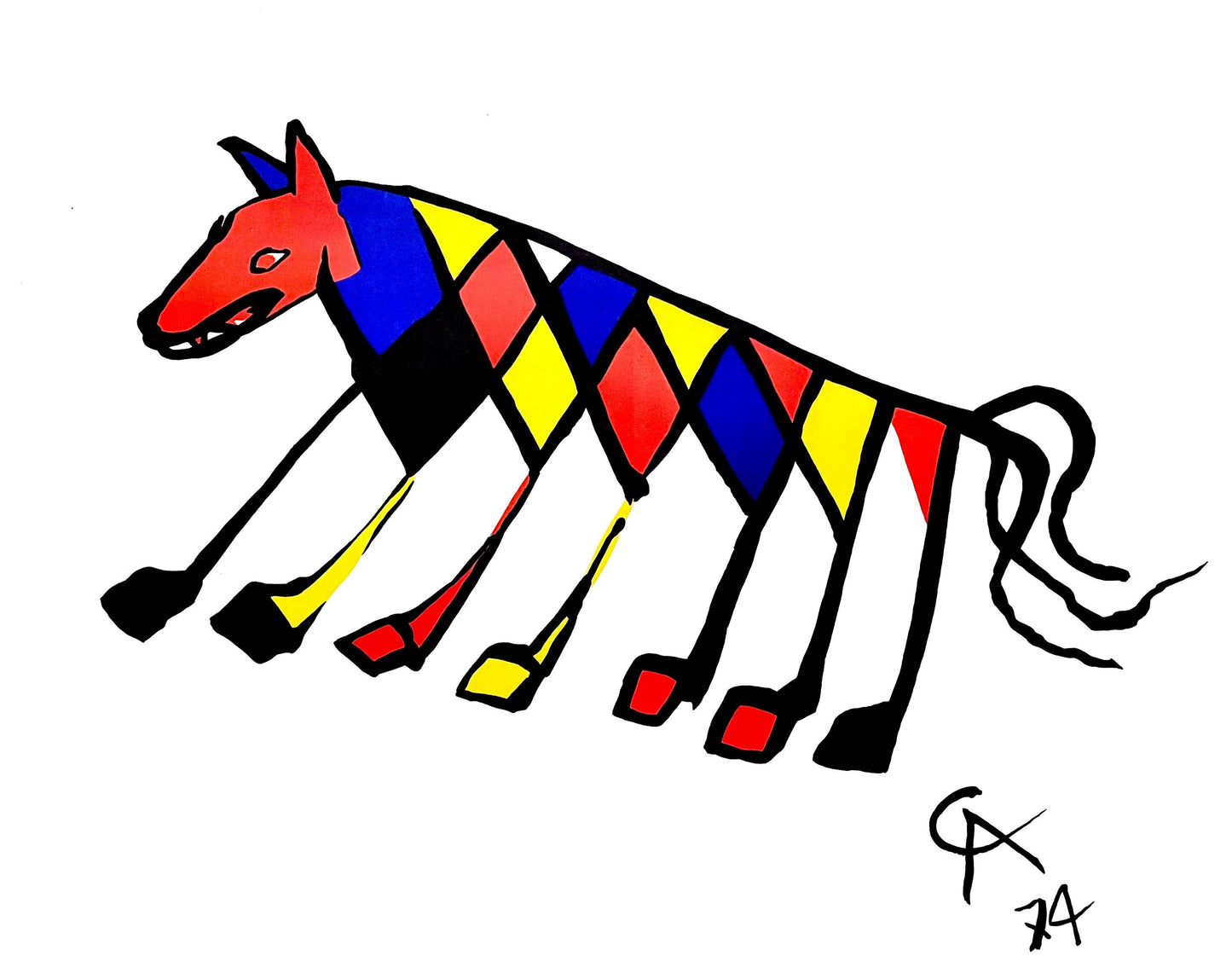 Alexander Calder, Beastie, Braniff International Airways Flying Colors Collection, Lithograph