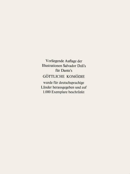 Salvador Dali, Paradies Xxv (Michler/Lpsinger 1039-1138; Field 189-200), Die Gttliche Komdie,