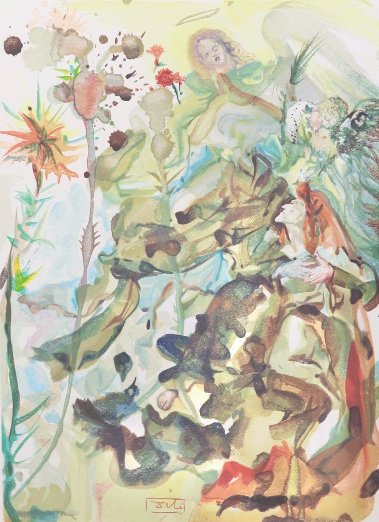 Salvador Dali, Paradies Xxv (Michler/Lpsinger 1039-1138; Field 189-200), Die Gttliche Komdie,