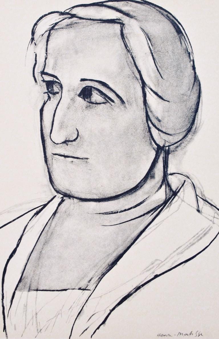 Henri Matisse, Mademoiselle Etta Cone, Portraits Par Henri Matisse, Hliogravure