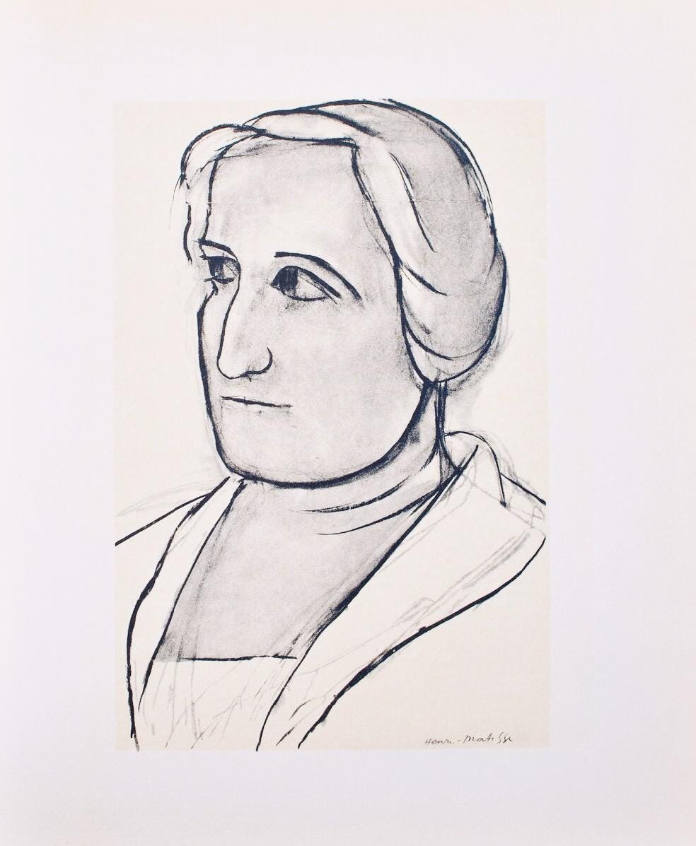 Henri Matisse, Mademoiselle Etta Cone, Portraits Par Henri Matisse, Hliogravure