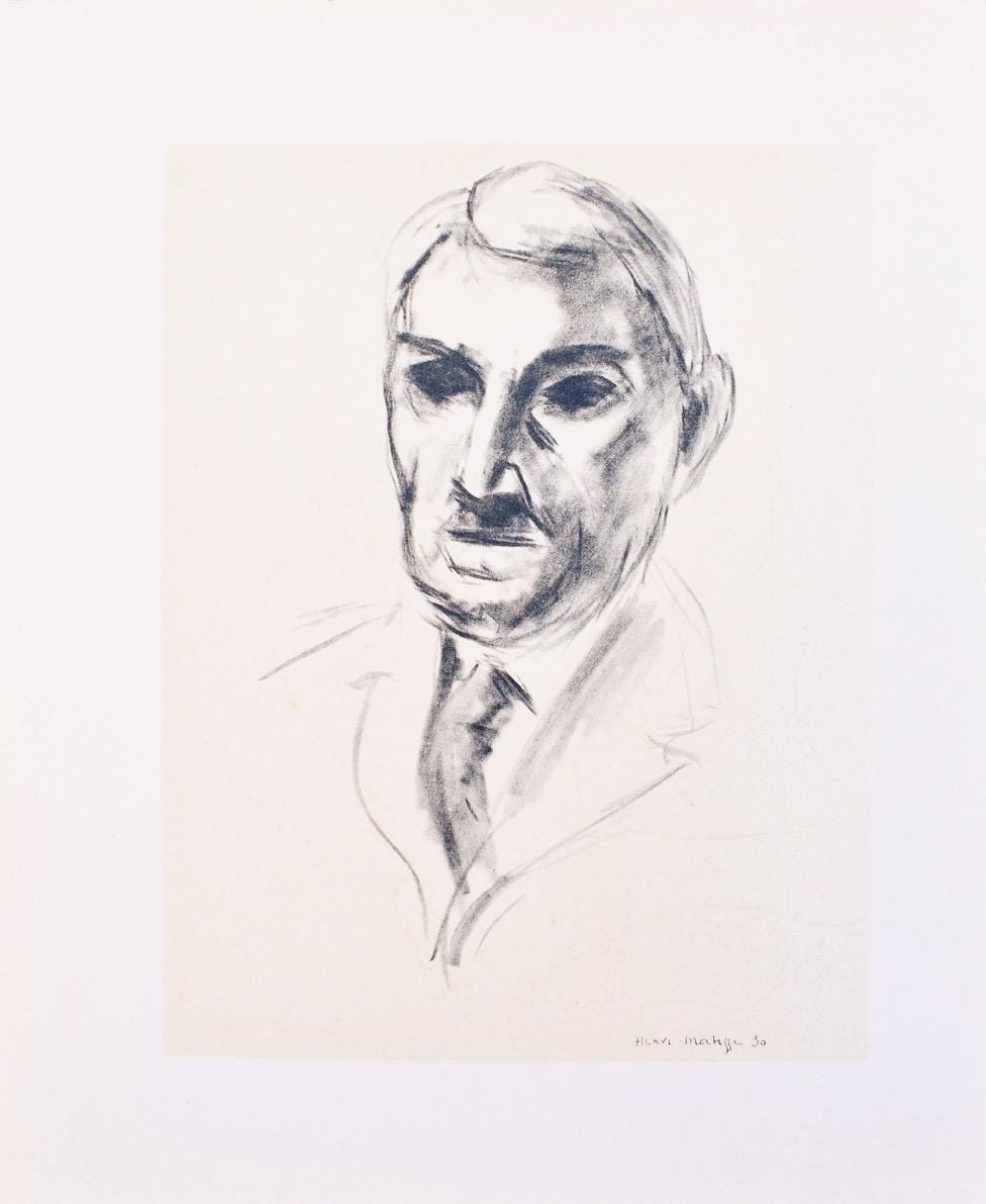 Henri Matisse, John Dewey, Portraits Par Henri Matisse, Hliogravure