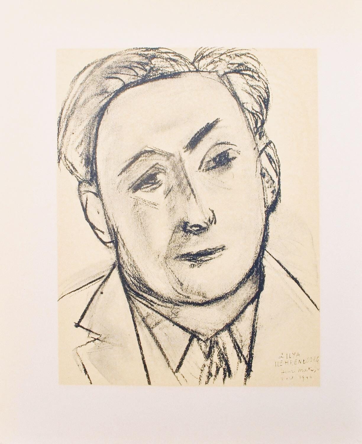 Henri Matisse, Ilya Ehrenbourg, Portraits Par Henri Matisse, Hliogravure