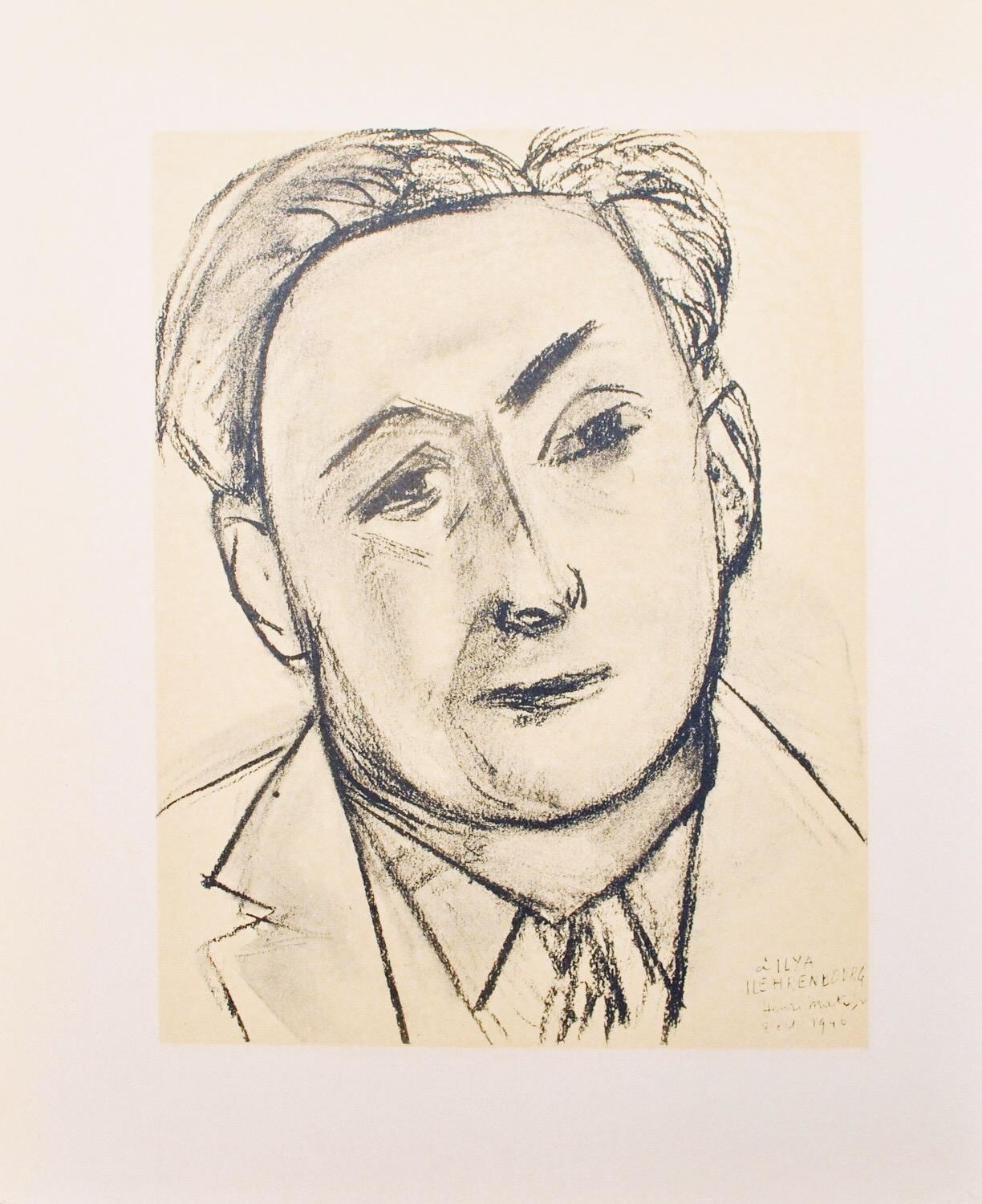 Henri Matisse, Ilya Ehrenbourg, Portraits Par Henri Matisse, Hliogravure