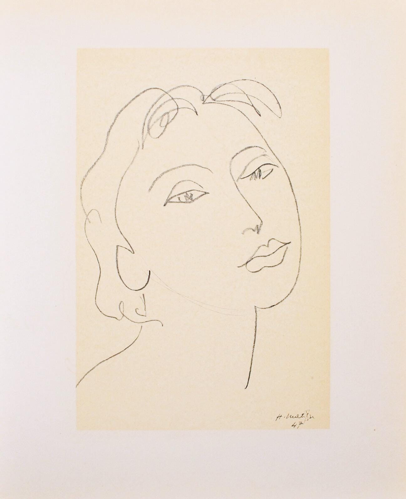 Henri Matisse, Mademoiselle D.A., Portraits Par Henri Matisse, Hliogravure