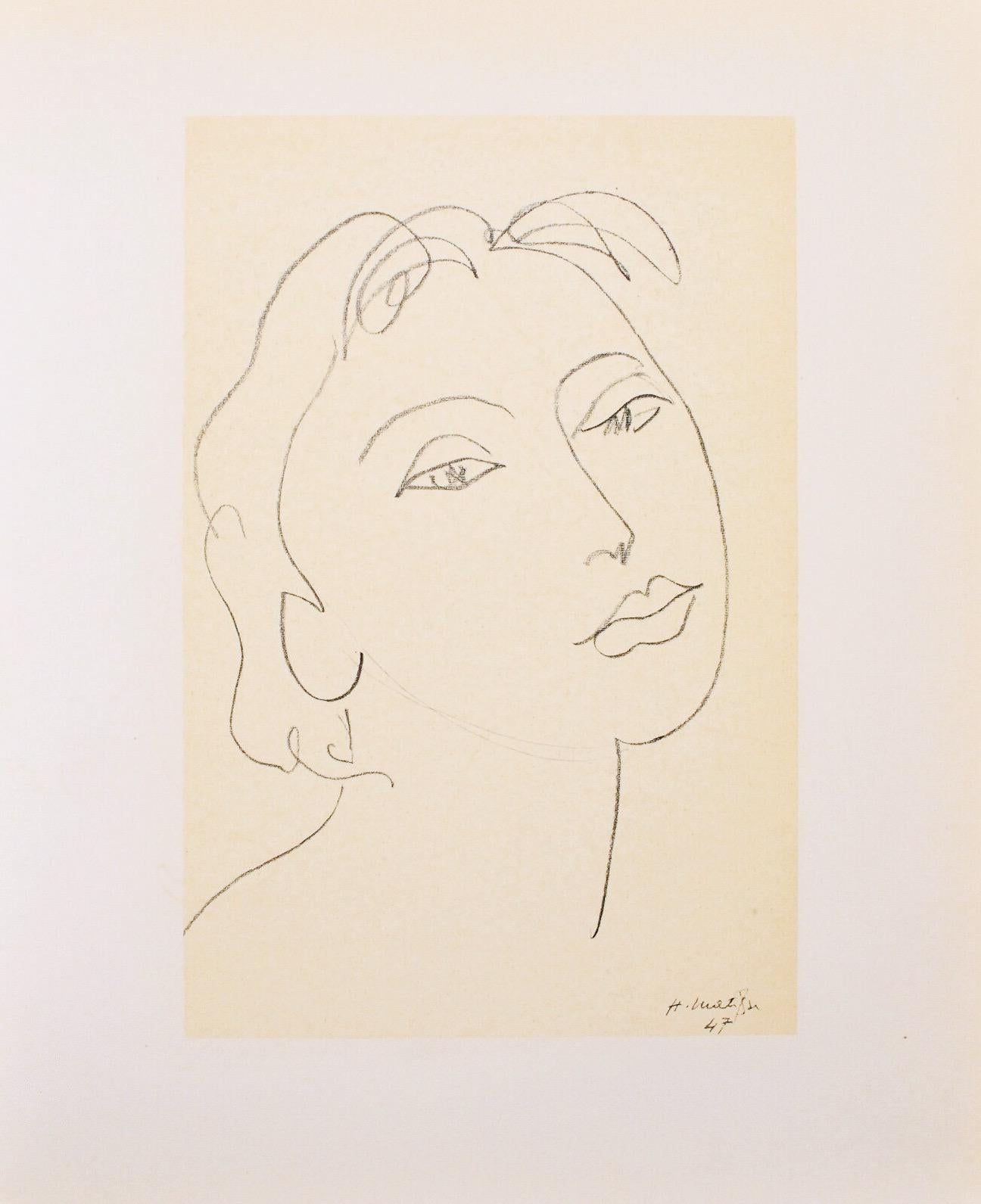 Henri Matisse, Mademoiselle D.A., Portraits Par Henri Matisse, Hliogravure
