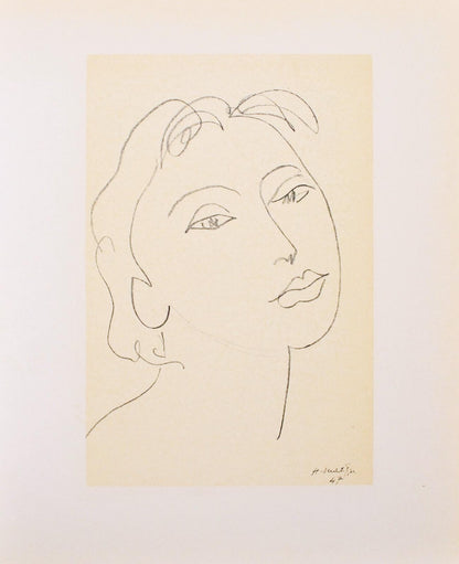 Henri Matisse, Mademoiselle D.A., Portraits Par Henri Matisse, Hliogravure