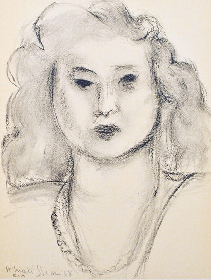 Henri Matisse, Madame Vava Duclos, Portraits Par Henri Matisse, Hliogravure