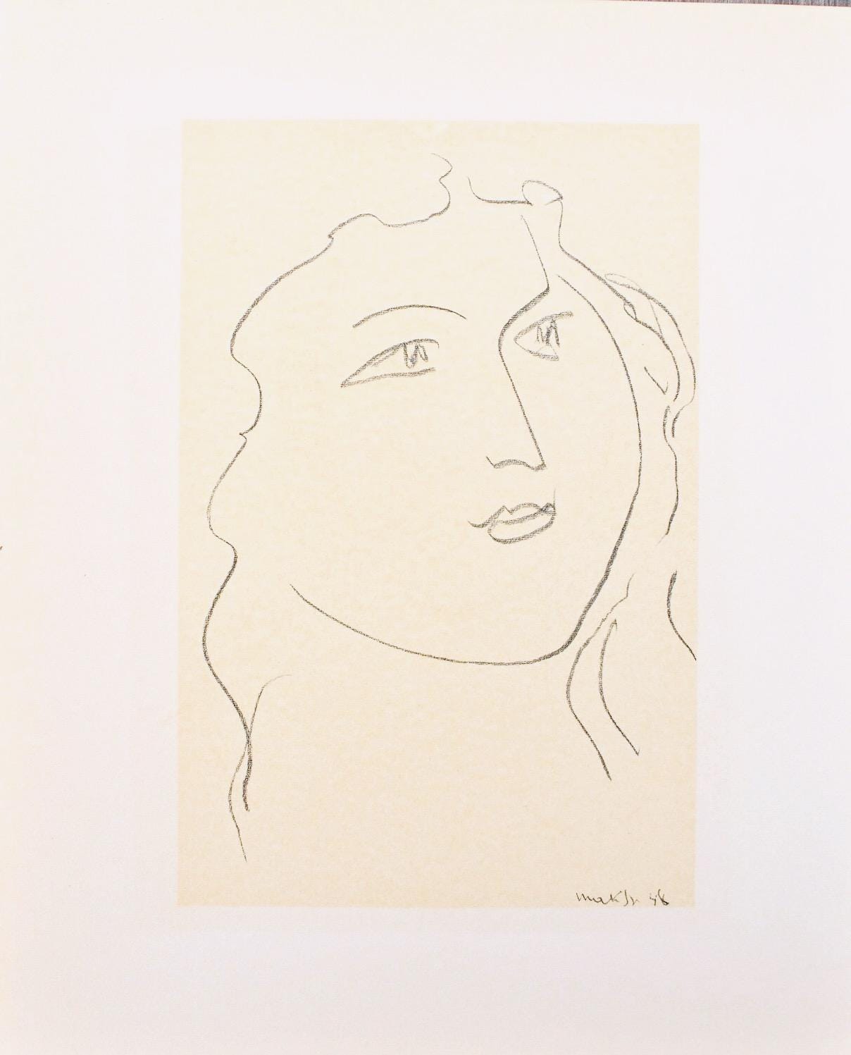 Henri Matisse, Madame Nadia Sednaoui, Portraits Par Henri Matisse, Hliogravure