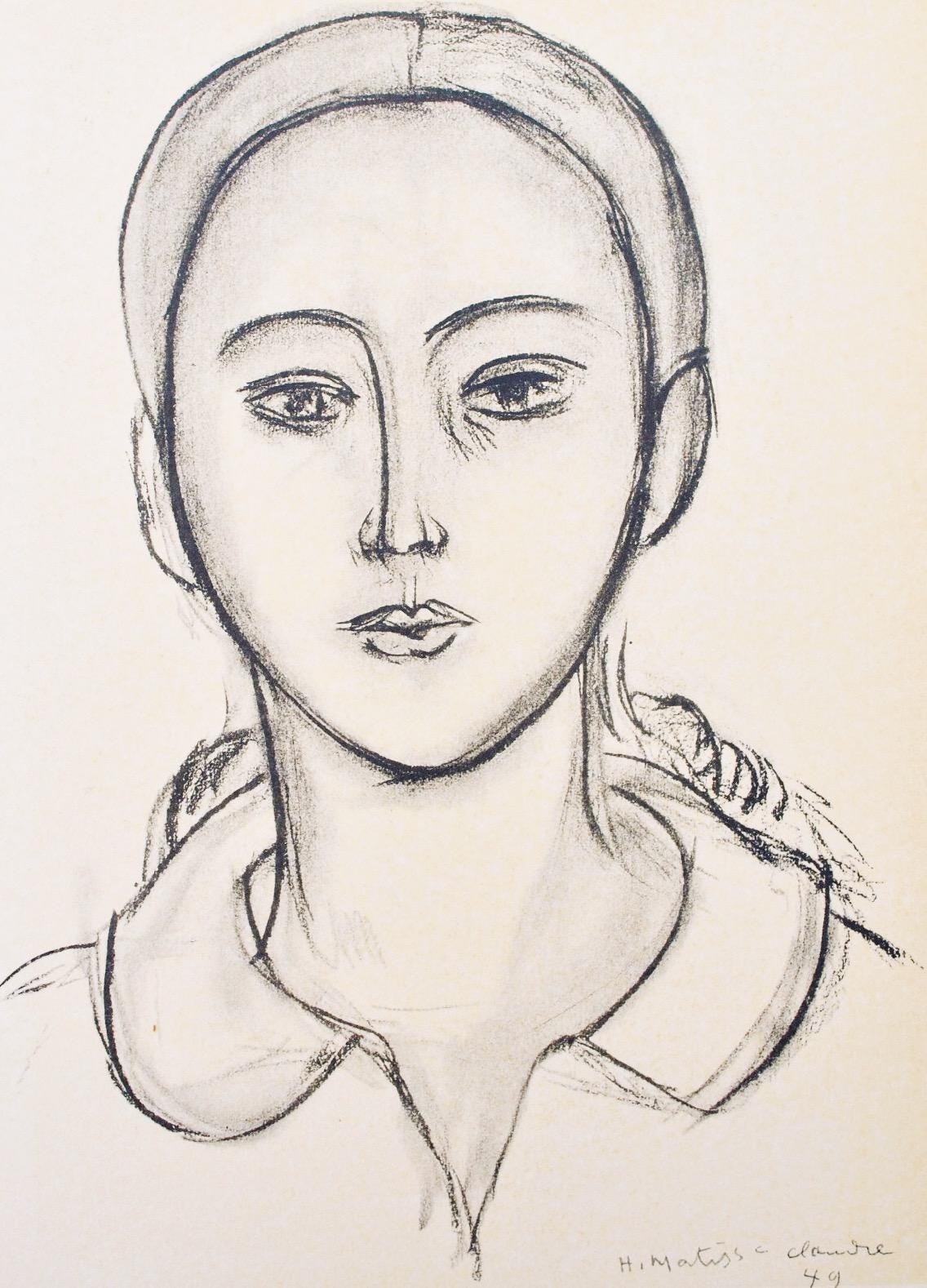 Henri Matisse, Mademoiselle C.P., Portraits Par Henri Matisse, Hliogravure