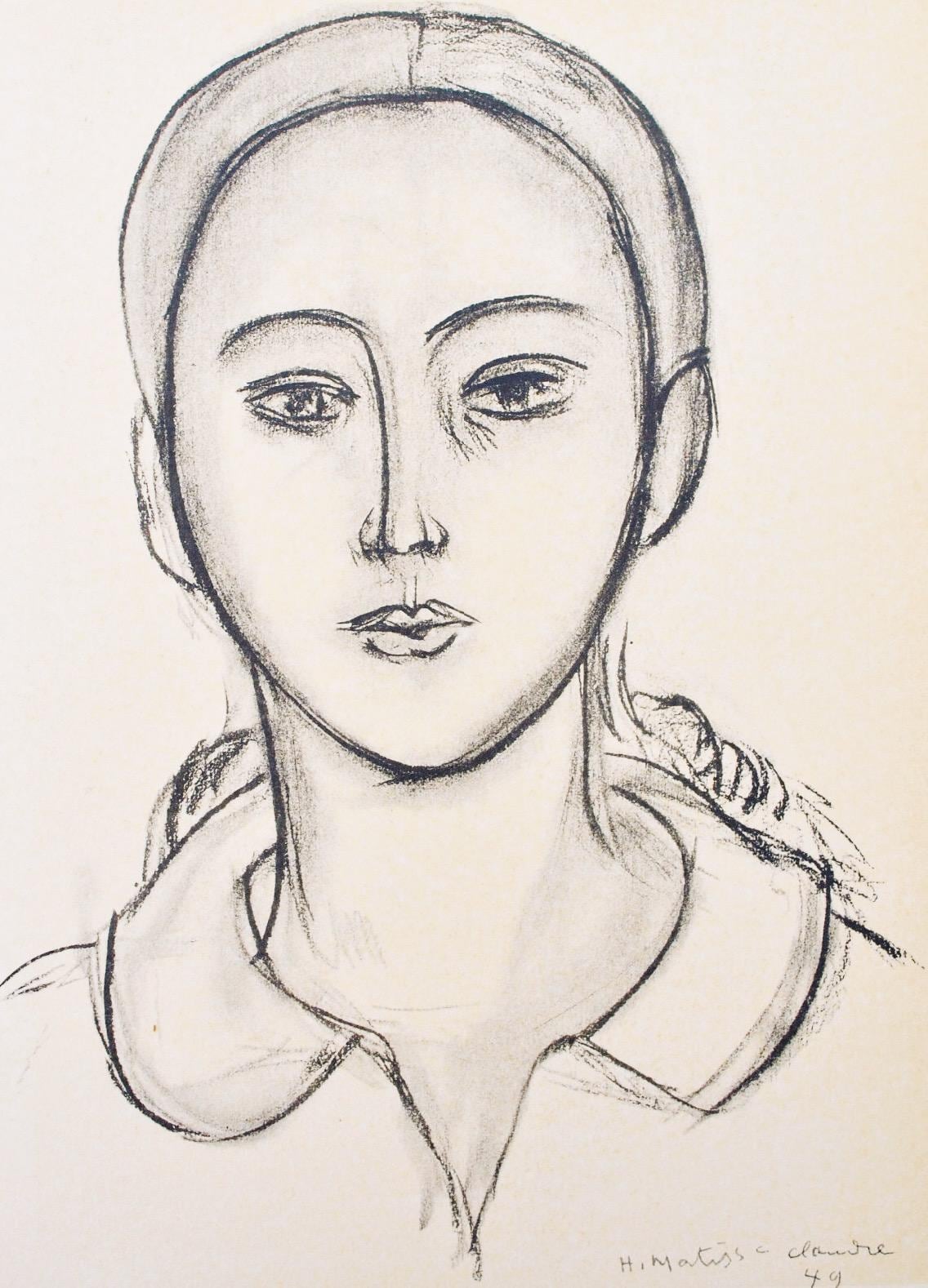 Henri Matisse, Mademoiselle C.P., Portraits Par Henri Matisse, Hliogravure