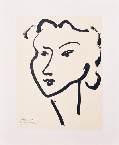 Henri Matisse, Mme Monique Mercier, Portraits Par Henri Matisse, Hliogravure
