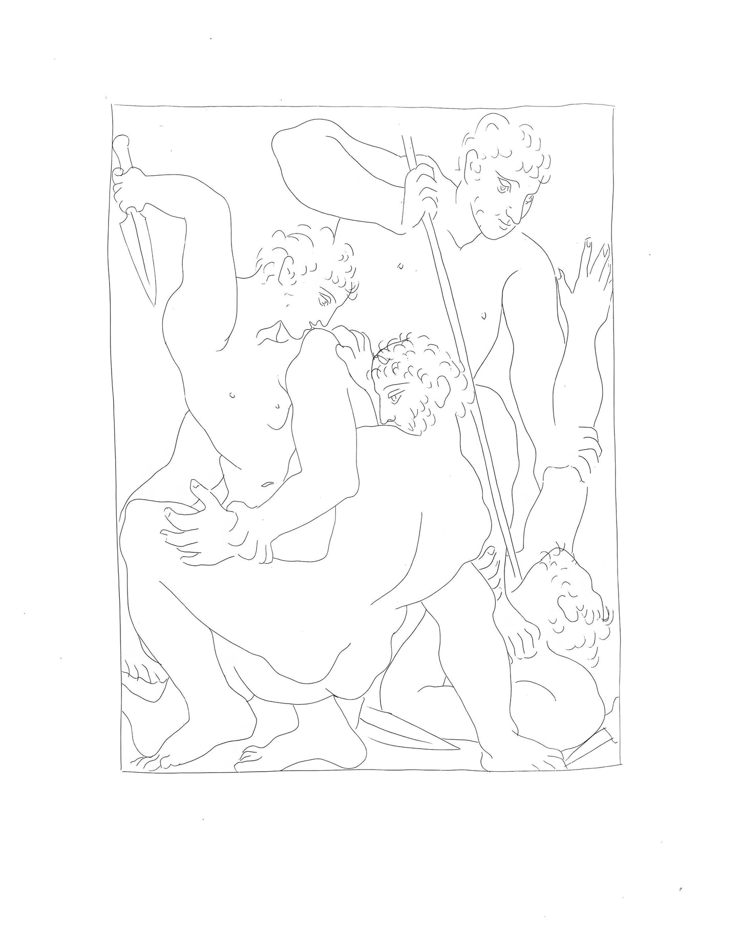 Pablo Picasso, Combat Pour Andromde Entre Perse Et Phine, Les Mtamorphoses, Lithograph